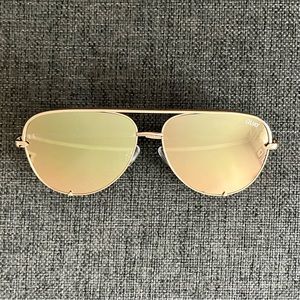 Quay Gold High Key Sunglasses